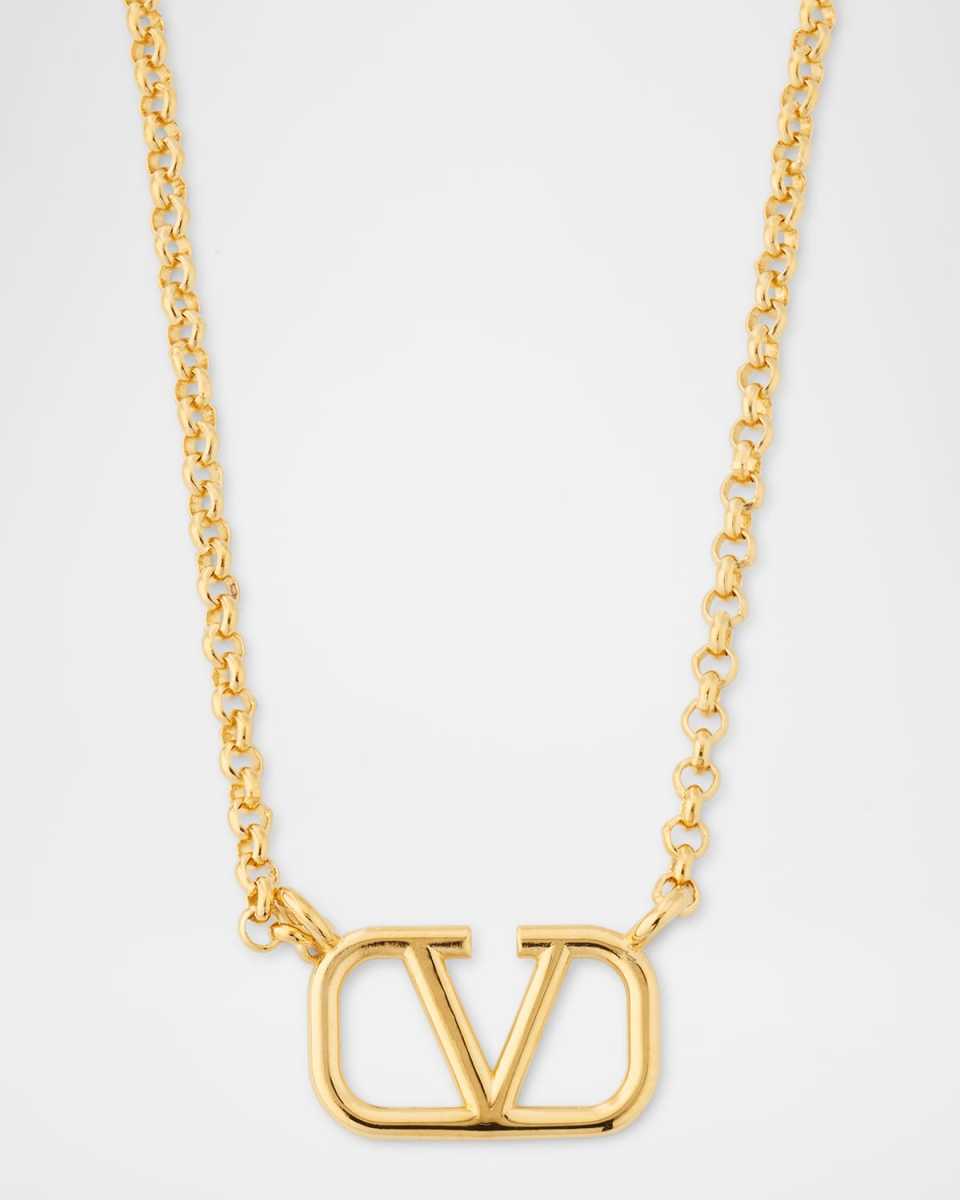 VLogo Signature Pendant Necklace
